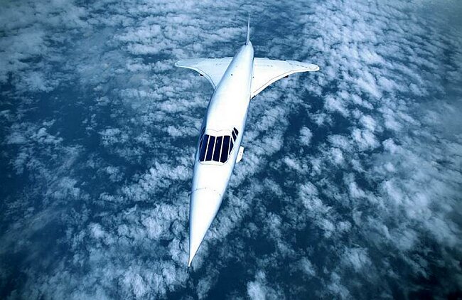 Concord at high altitude.